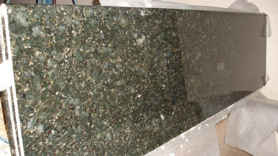 verde butterfly granite slab