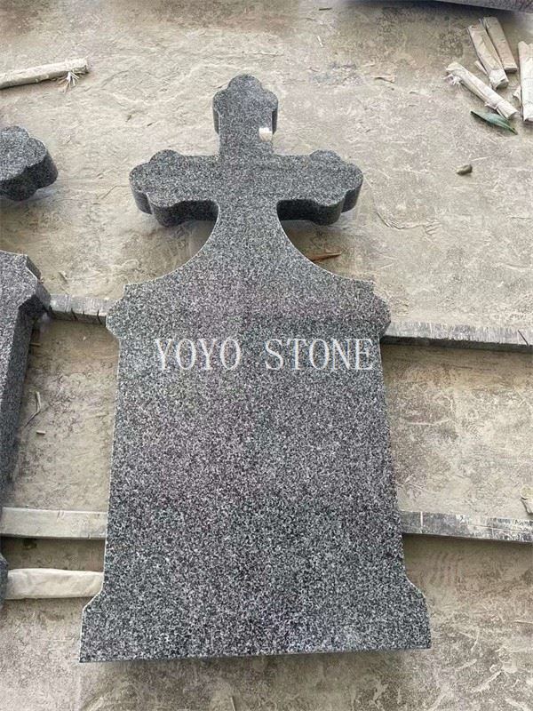 dark grey granite headstones