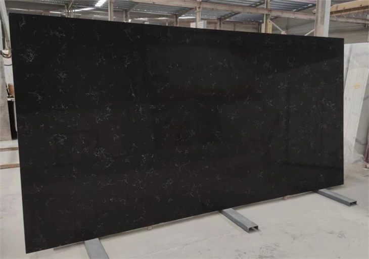 black quartz slab